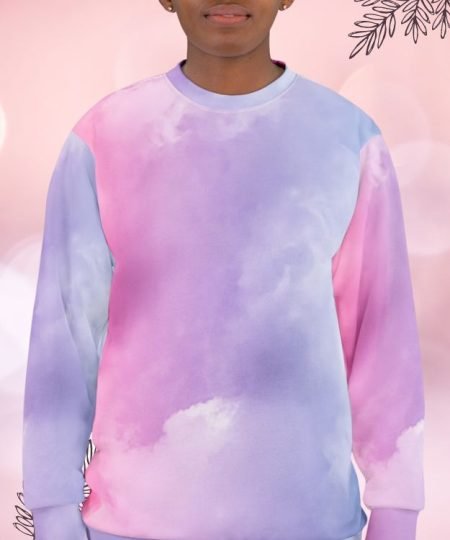 Celestial Hues Cotton Candy Unisex Sweatshirt