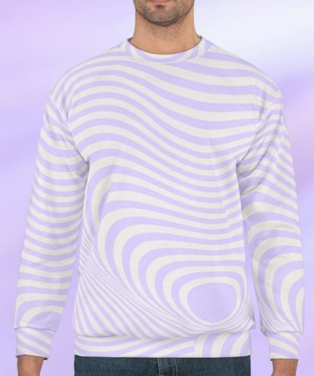 Lavender Whirl Cozy Sweatshirt Sweatshirt