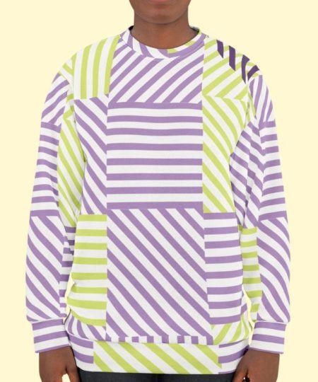 Lilac Zest Stripe Fusion Sweater