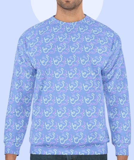 Nautical Charm Long Sleeve Crewneck Unisex Sweatshirt