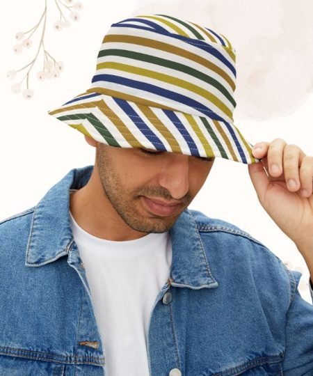 Seaside Escape Multicolor Striped Unisex Bucket Hat
